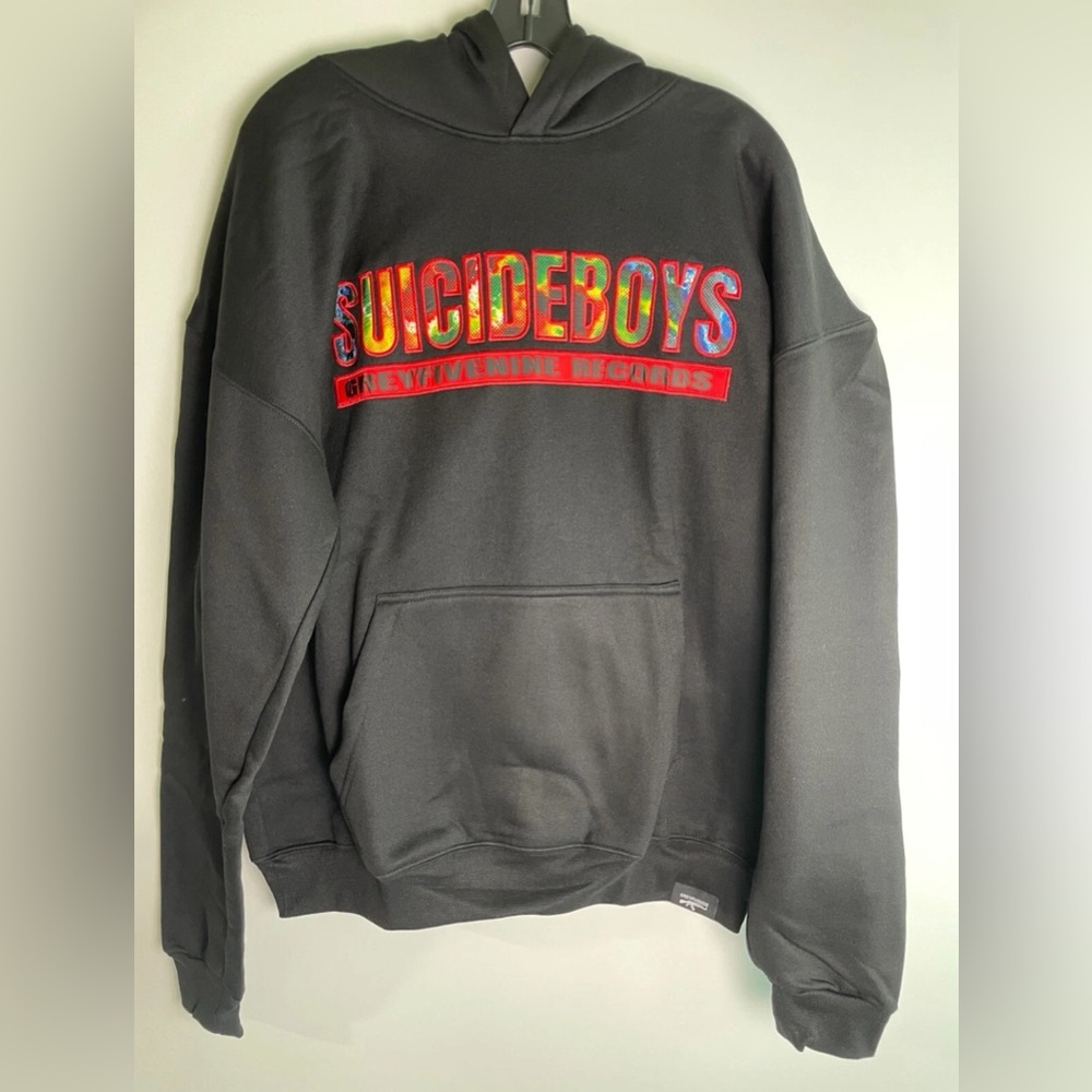 Suicide Boys Mens G59 Storm Chasers Graphic Hoodie Black Long Sleeve Pullover